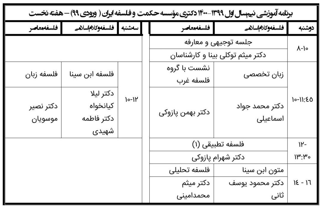 برنامه ورودی های جدید