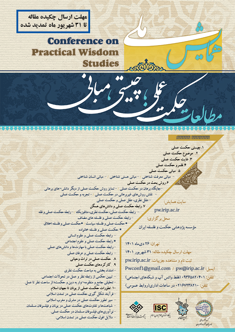 تمدید پوستر همایش مطالعات حکمت عملی