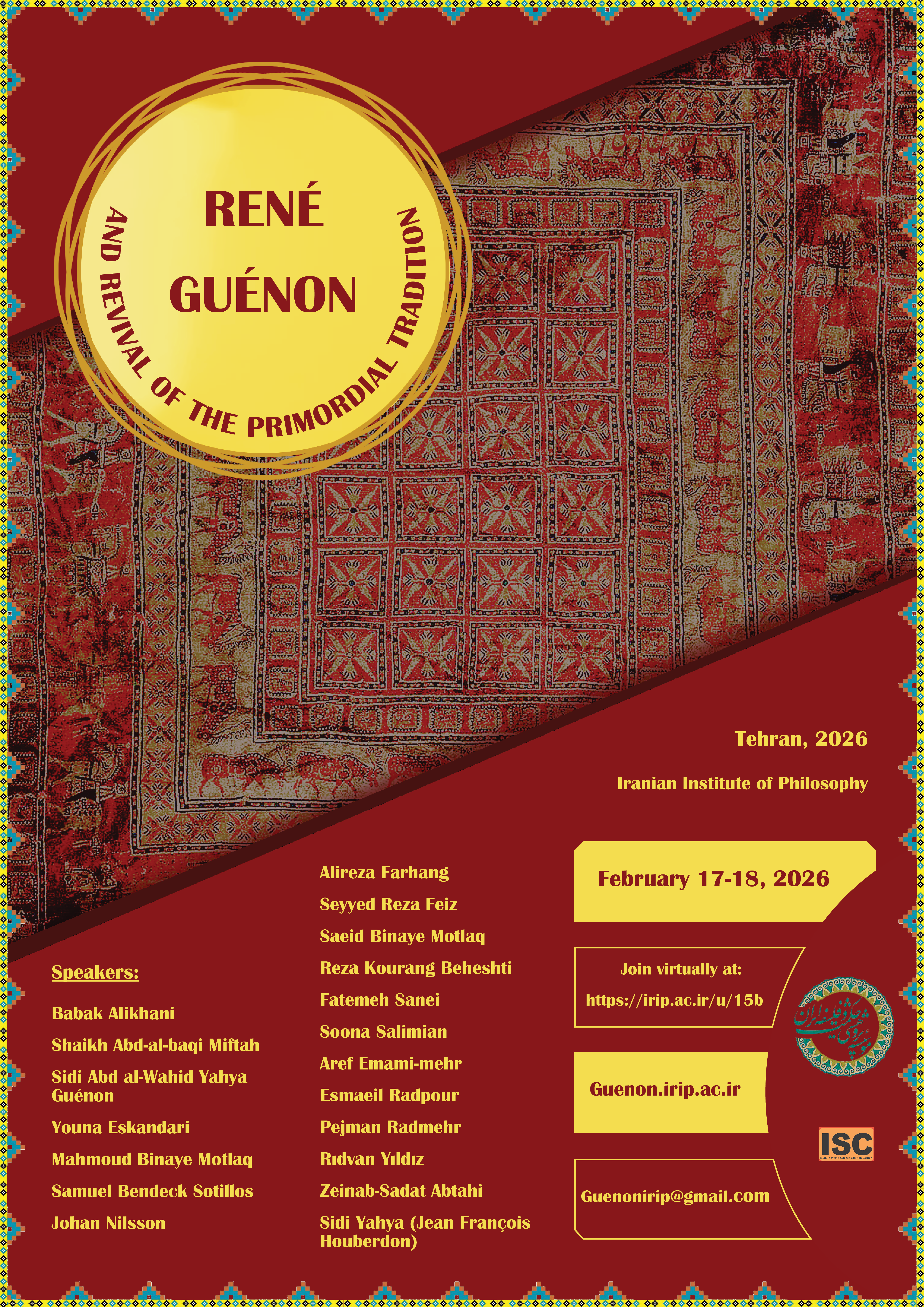 International Conference on “René Guénon and the Revival of the Primordial Tradition”